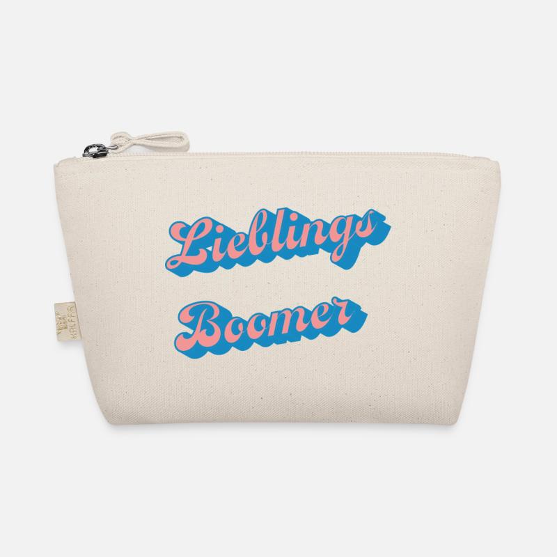Lieblinge Boomer Retro Schriftzug - Bio-Täschchen - Natur
