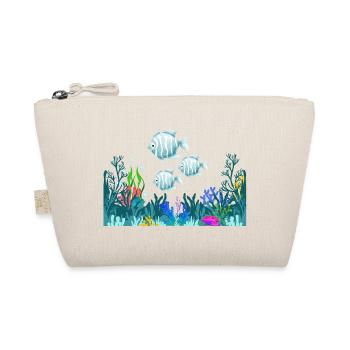Fonds marin et trio de poissons bleus - Trousse biologique - nature - Devant