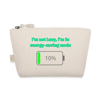 Energy saving mode: not lazy - Organic Pouch - nature - Front