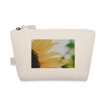 Sonnenblume Nahaufnahme Gelb Orange - Bio-Täschchen - Natur - Vorne