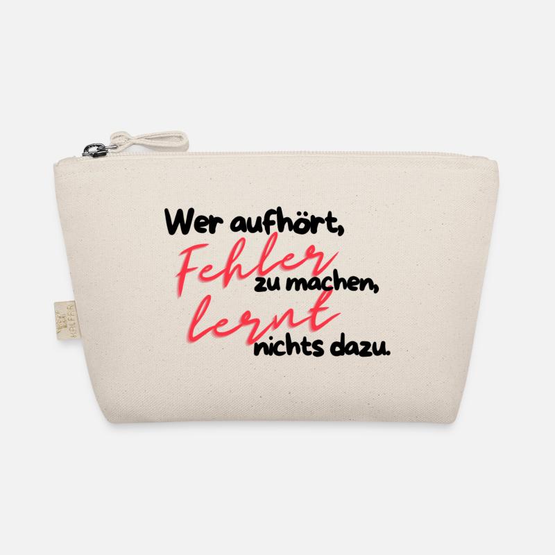 Fehler lehrt Rote Schrift Bio-Täschchen