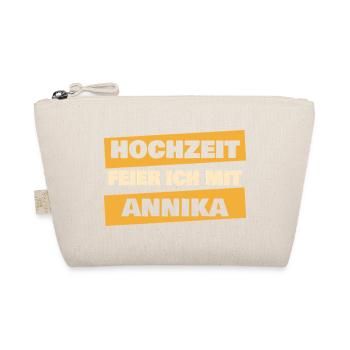 Gift for Annika - Organic Pouch - nature - Front