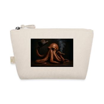 Octopus Tuxedo Chic Hat - Organic Pouch - nature - Front