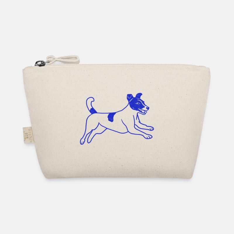 Jack Russell Terrier Laufen - Bio-Täschchen - Natur