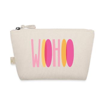 "woohoo" - Organic Pouch - nature - Front