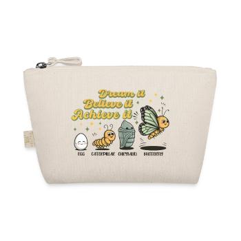 Chenille Schmetterling Schule Evolution Geschenk - Bio-Täschchen - Natur - Vorne