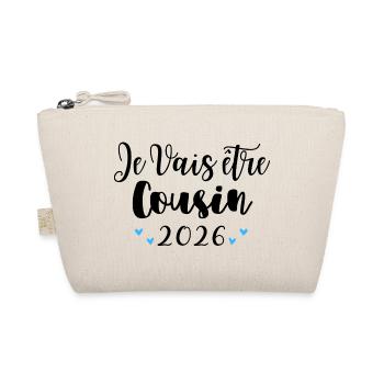 Je Vais Être Cousin 2026 Annonce Grossesse - Trousse biologique - nature - Devant