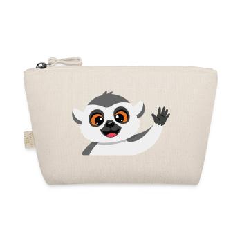 Waving Lemur Friend - Organic Pouch - nature - Front