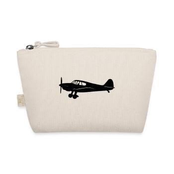 Messerschmitt Bf 108 Silhouette Flugzeug - Bio-Täschchen - Natur - Vorne