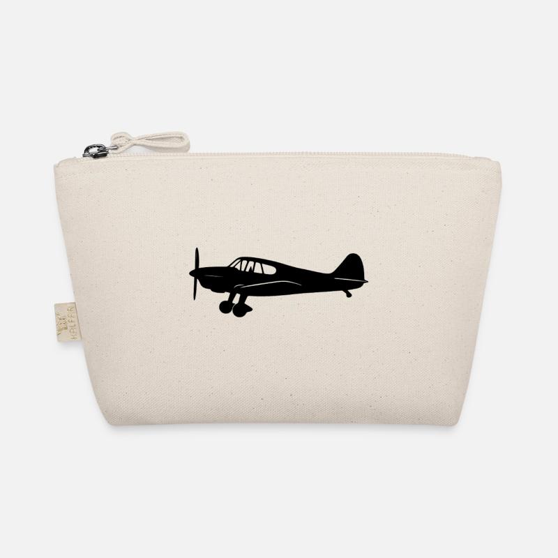 Messerschmitt Bf 108 Silhouette Flugzeug Bio-Täschchen