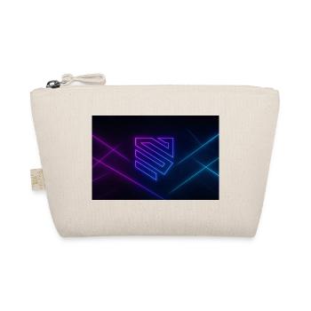 Neon Geometrie Glow - Bio-Täschchen - Natur - Vorne