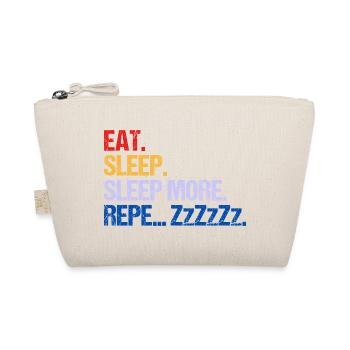 EAT SLEEP SLEEP MORE ZzZzZ - Organic Pouch - nature - Front