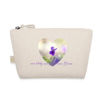 Fleur coeur violettes en pastel lumière jardin fleurs - Trousse biologique - nature - Devant