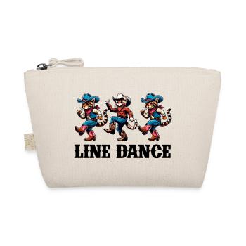 Funny Cats Dancing Line Dance - Organic Pouch - nature - Front