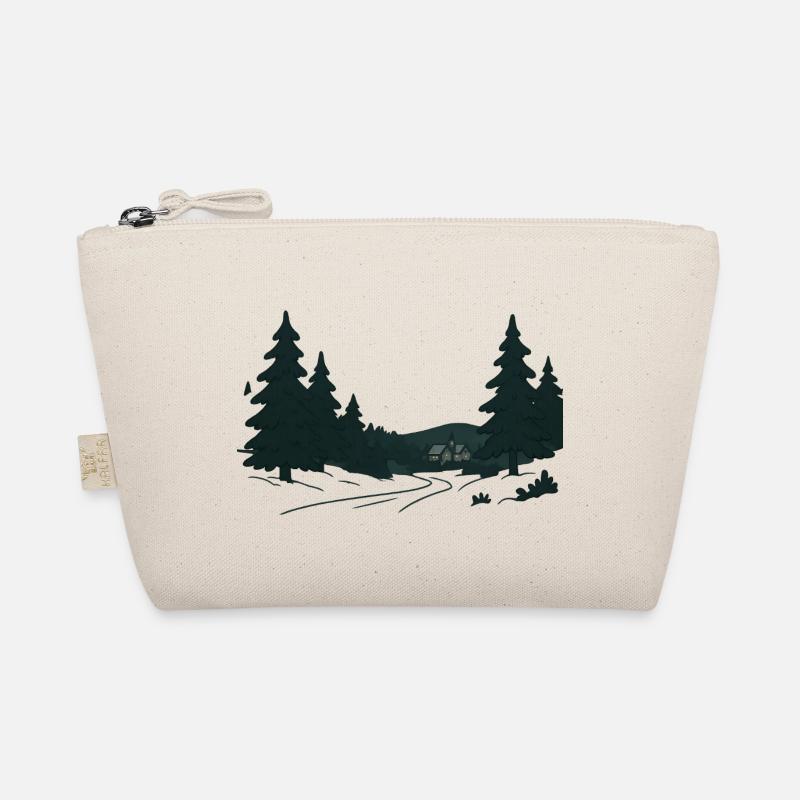 Chemin de la forêt nocturne vers Noël Trousse biologique