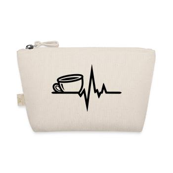 Coffee Heartbeat – Conception linéaire Coffee Lover - Trousse biologique - nature - Devant