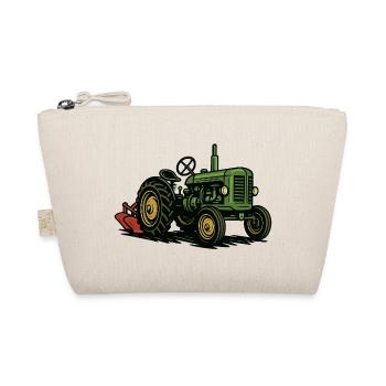 Green tractor in the light of agriculture - Organic Pouch - nature - Front