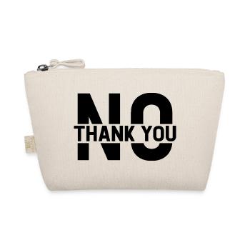No Thank You - Organic Pouch - nature - Front