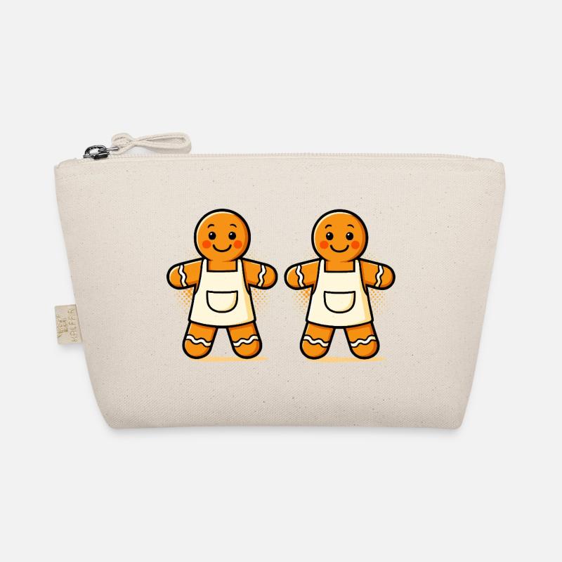 Gingerbread men with apron Organic Pouch