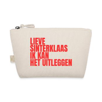 Sweet Sinterklaas typography humorous - Organic Pouch - nature - Front