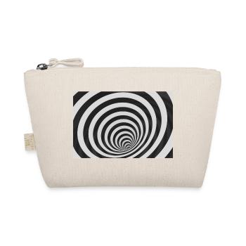 Spirale hypnotique noir et blanc - Trousse biologique - nature - Devant