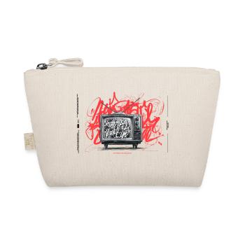 Retro TV Graffiti Chaos - Bio-Täschchen - Natur - Vorne