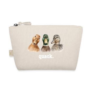 Duck Quacking Funny Duck Lover Croaking - Organic Pouch - nature - Front