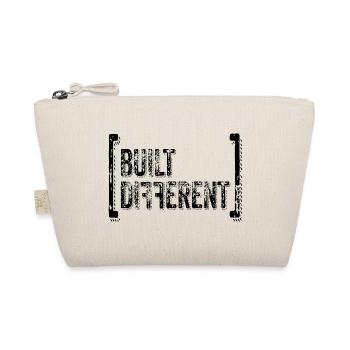 Built Different – Trend Statement Typo Spruch - Bio-Täschchen - Natur - Vorne