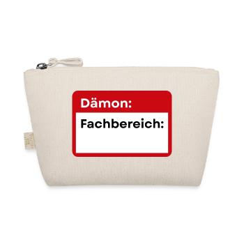Demonic Specialist Badge - Organic Pouch - nature - Front