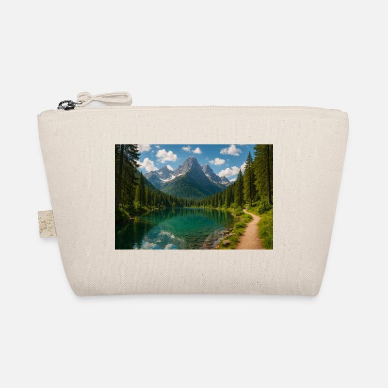 Sentier de lac de montagne dans la forêt Trousse biologique