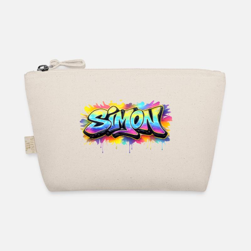 Graffiti SIMON Name Gift Ideal Printable Organic Pouch