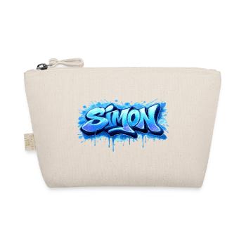 Graffiti SIMON Name Geschenk Ideal druckbar - Bio-Täschchen - Natur - Vorne