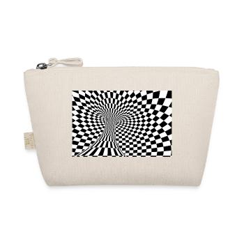 Checkerboard-Optiktunnel - Bio-Täschchen - Natur - Vorne
