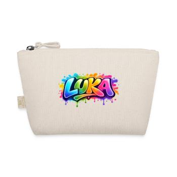 Graffiti  LUKA Prénom cadeau idéal imprimable  - Trousse biologique - nature - Devant