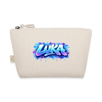 Graffiti  LUKA Prénom cadeau idéal imprimable  - Trousse biologique - nature - Devant