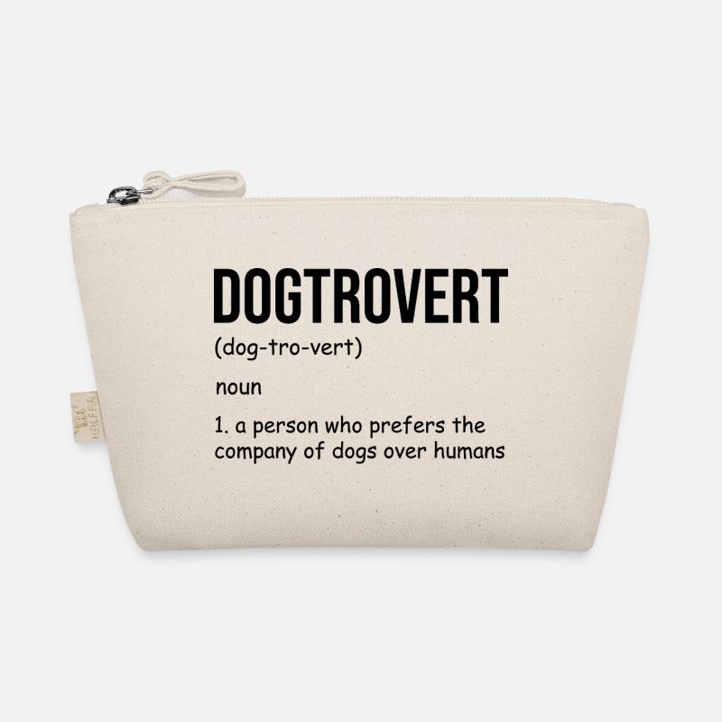 Dogtrovert Definition Lustiger Hundeliebhaber sagt Geschenk - Bio-Täschchen - Natur