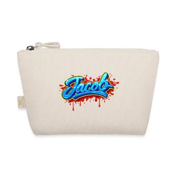 GRAFFITI-NAME JACOB FÜR PERFEKTES GESCHENK DRUCKBAR - Bio-Täschchen - Natur - Vorne