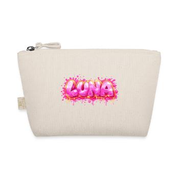 LUNA GRAFFITI NAME FOR PERFECT GIFT PRINTABLE - Organic Pouch - nature - Front