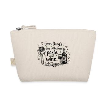 Everything's Fine With Pasta And Wine - Organic Pouch - nature - Front