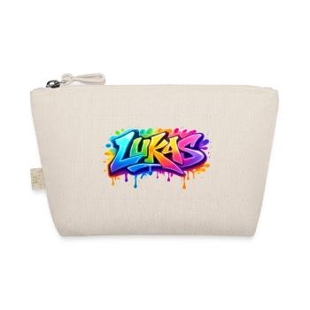 LUKAS GRAFFITI NAME FOR PERFECT GIFT PRINTABLE - Organic Pouch - nature - Front