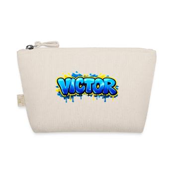 VICTOR GRAFFITI NAME FOR PERFECT GIFT PRINTABLE - Organic Pouch - nature - Front