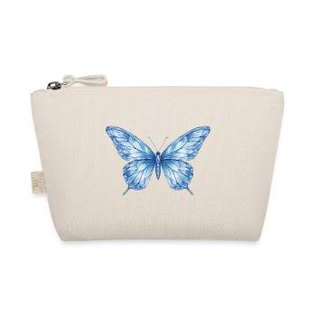 Papillon géométrique bleu - Trousse biologique - nature - Devant
