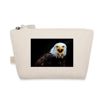 Angry Eagle Look - Organic Pouch - nature - Front