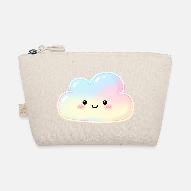 Nuage Pastel avec Nuage de sommeil au visage mignon Trousse biologique