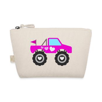 Pinker Monstertruck - Bio-Täschchen - Natur - Vorne