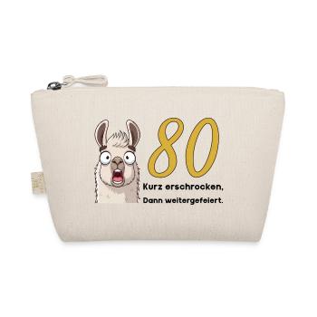 80th birthday – briefly frightened, then celebrated - Organic Pouch - nature - Front