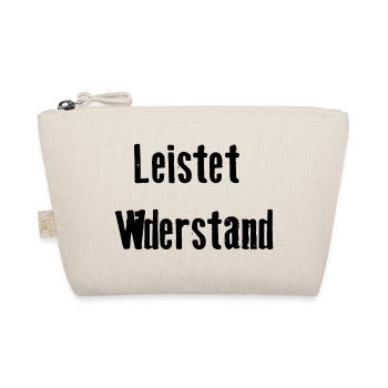 Leistet_wiederstand  - Bio-Täschchen - Natur - Vorne