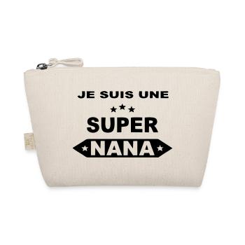Je suis une super nana - Trousse biologique - nature - Devant