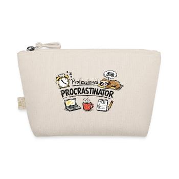 Professional Procrastinator – Faultier Büro Humor - Bio-Täschchen - Natur - Vorne