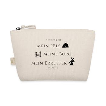 2. Samuel,22 Fels, Burg, Erretter - Bio-Täschchen - Natur - Vorne